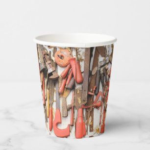 Gobelets En Papier Outils Outil Russe antique Red Man