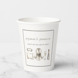 Gobelets En Papier Pajamas & Procuco Fête de Bachelorette personnalis