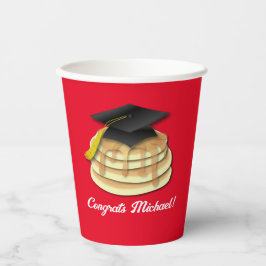 Gobelets En Papier Pancake Brunch Graduation Party Invitation