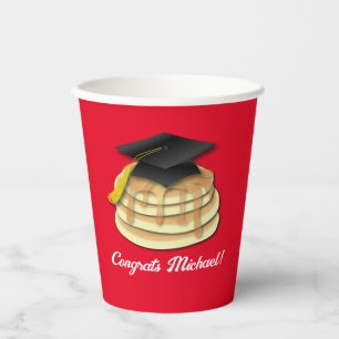 Gobelets En Papier Pancake Brunch Graduation Party Invitation