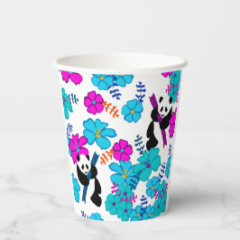 Gobelets En Papier Panda Paradise Bloom
