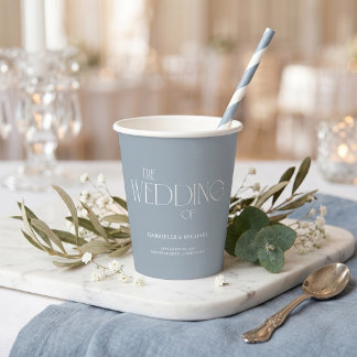 Gobelets En Papier Panneau de bienvenue de mariage Art déco élégant