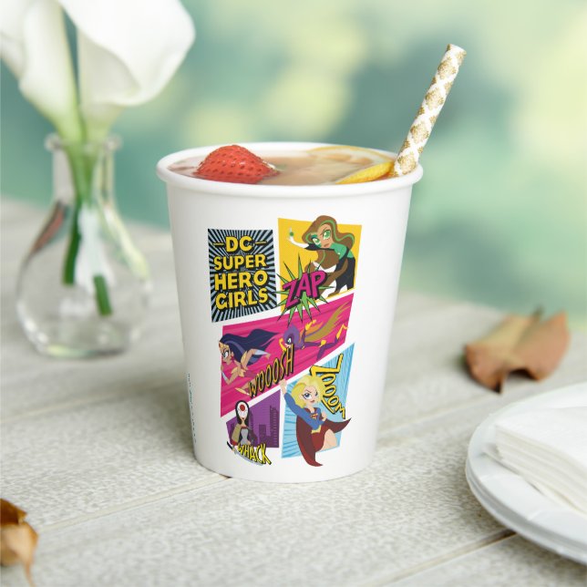 Gobelets En Papier Panneaux d'action pour filles Super Hero DC (Insitu)