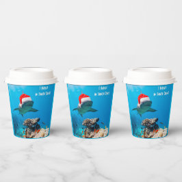 Gobelets En Papier Paper cups, Shark Christmas