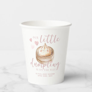 Gobelets En Papier Papier de Baby shower en Aquarelle rose
