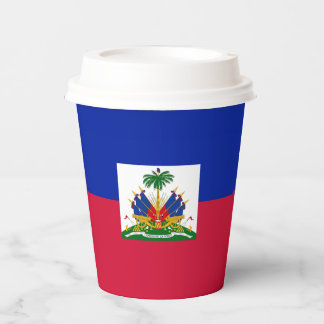 Gobelets En Papier Papier de drapeau patriotique haïtien