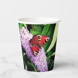 Gobelets En Papier Papillon rouge