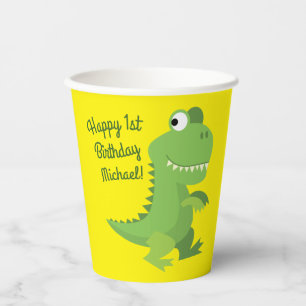 Gobelets En Papier Parti Anniversaire de enfant Dinosaur T-rex