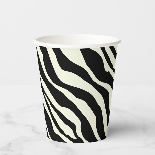 Gobelets En Papier Party Animal Zebra Print Paper Cup (Recto)