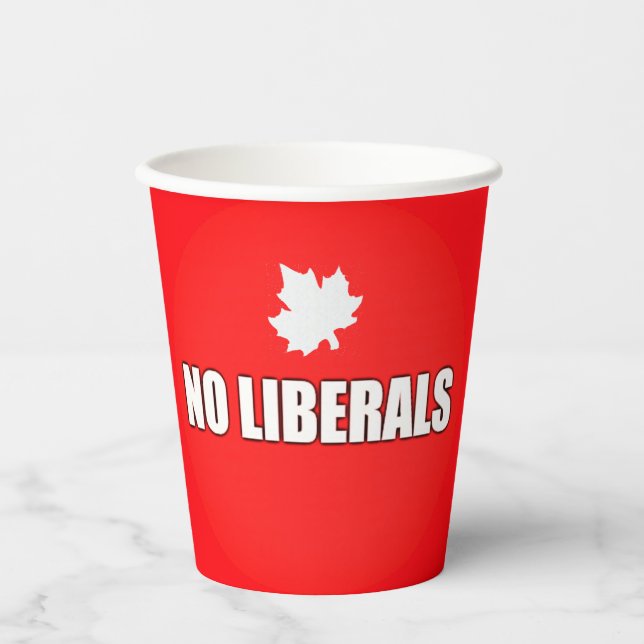GOBELETS EN PAPIER PAS DE LIBÉRAUX (Recto)