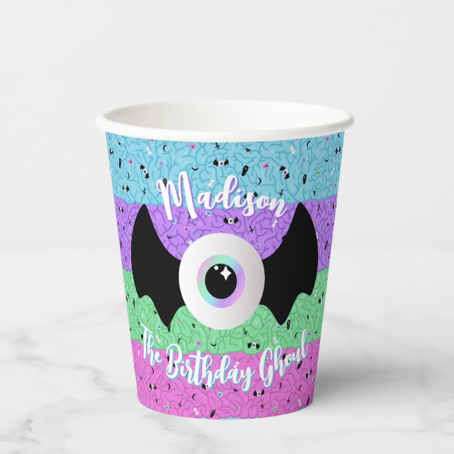 Gobelets En Papier Pastel Goth Brains (Recto)