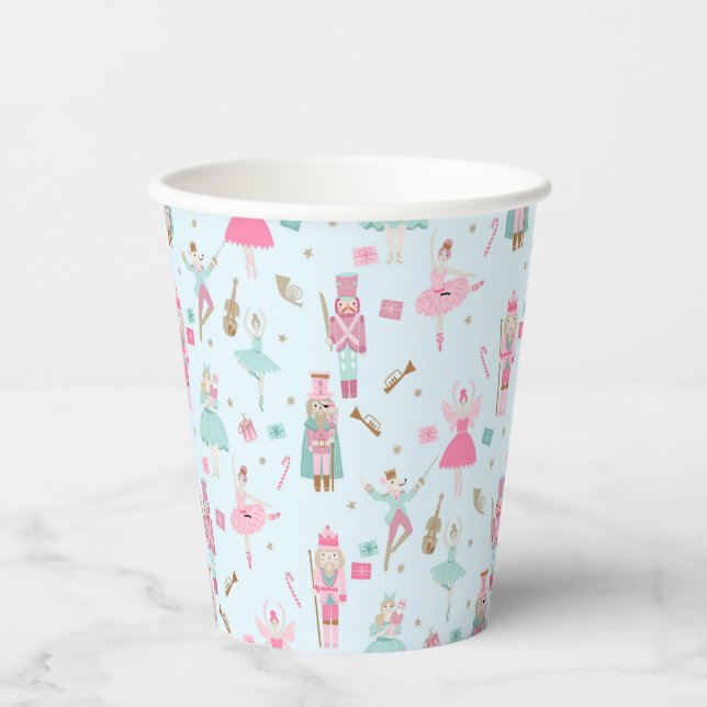 Gobelets En Papier Pastel Nutcracker Holiday (Recto)