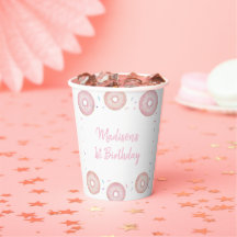 Pastel Rose Donut Sweet Un Anniversaire