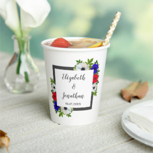 Gobelets En Papier Patriotique Panda Anemone Mariage