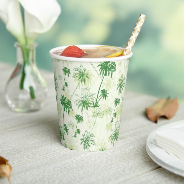 Gobelets En Papier Patters de Green Palm (Insitu)