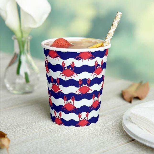 Gobelets En Papier Patters de Happy Crabs (Insitu)