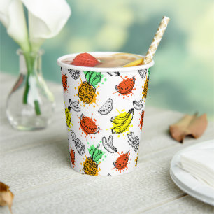 Gobelets En Papier Patters de Vector Graphic Seamless