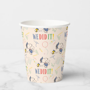 Gobelets En Papier Peanuts Snoopy Woodstock Nous avons réussi Diplôme