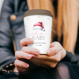 Gobelets En Papier Père Noël moderne Baby Christmas Baby shower tasse