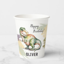 Gobelets En Papier Personalized Dinosaur Kids Birthday Party