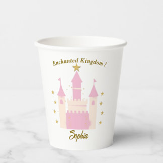 Gobelets En Papier Personalized Enchanted Castle Glass | "Princess Pa