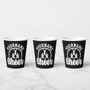 Gobelets En Papier Personalized NAME Cheer Team Varsity Cheerleader