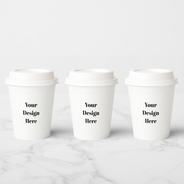 Gobelets En Papier Personnaliser ou Customiser (Multi)