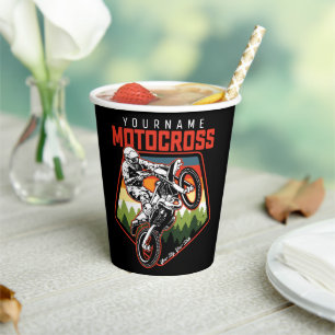 Gobelets En Papier Personnalized Motocross