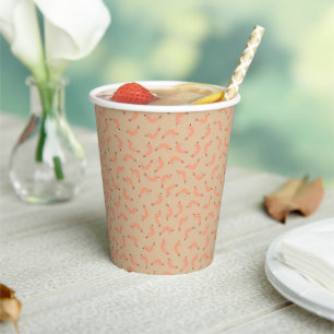 Gobelets En Papier Petit baby shower motif de crevettes
