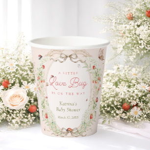 Gobelets En Papier Petit Bébé Boho Fête de Naissance