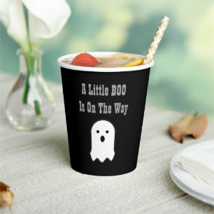 Gobelets En Papier Petit BOO Sur Le Chemin Halloween Ghost