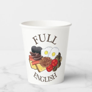 Gobelets En Papier Petit déjeuner anglais complet Royaume-Uni Cuisine