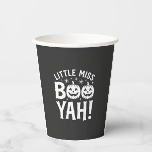 Gobelets En Papier Petit Miss Booyah Design de citrouille d'Halloween