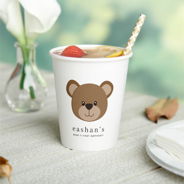 Gobelets En Papier Petit ours (Insitu)