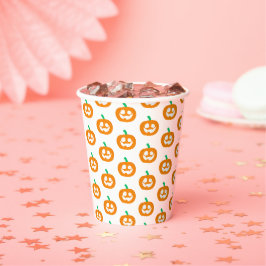 Gobelets En Papier Petite fille Citrouille Trick ou traitement