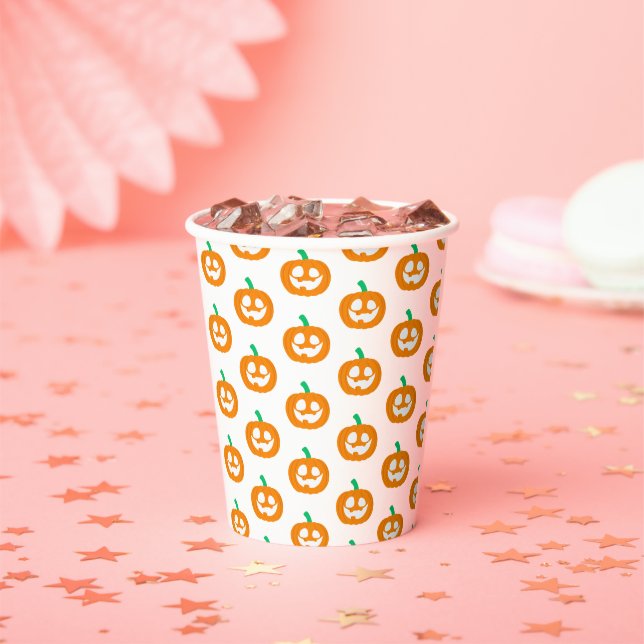 Gobelets En Papier Petite fille Citrouille Trick ou traitement (Insitu)
