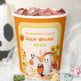 Gobelets En Papier Petits fantômes mignons Fête d'Halloween pour enfa