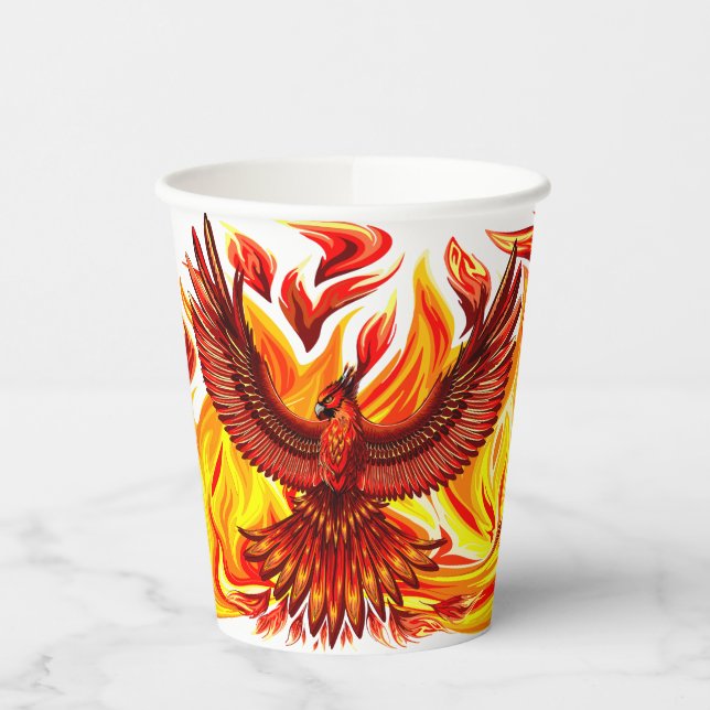 Gobelets En Papier Phoenix mythologique immortelle Créature (Gauche)