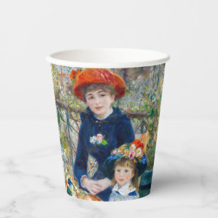 Gobelets En Papier Pierre-Auguste Renoir - Deux soeurs sur la terrass
