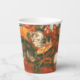 Gobelets En Papier Pierre-Auguste Renoir Geraniums Et Chats