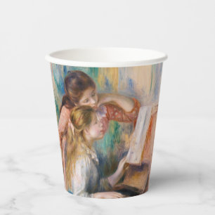Gobelets En Papier Pierre Auguste Renoir - Jeunes filles au piano