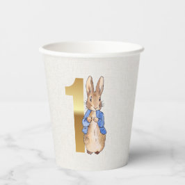Gobelets En Papier Pierre le lapin Premier anniversaire