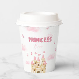 Gobelets En Papier Pink Princess Castle Butterfly Enchanter Party