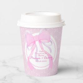 Gobelets En Papier Pink Ribbon Baby Girl Douche