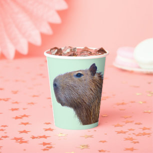 Gobelets En Papier Plaques de papier Capybara