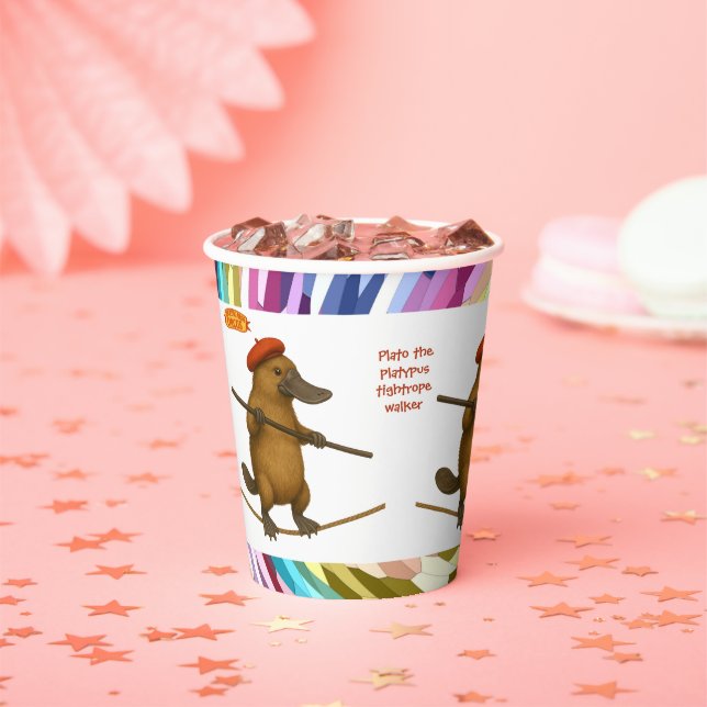 Gobelets En Papier Plato platypus tightrope walker (Insitu)