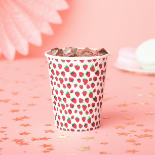 Gobelets En Papier Plein de fraises