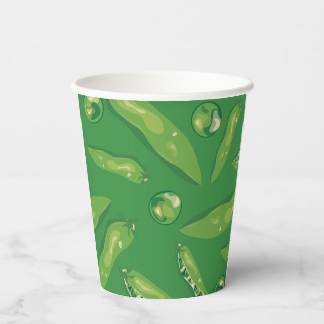 Gobelets En Papier Pois doux (Verso)