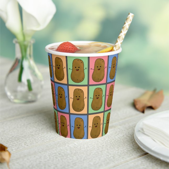 Gobelets En Papier Pomme de terre style pop art (Insitu)
