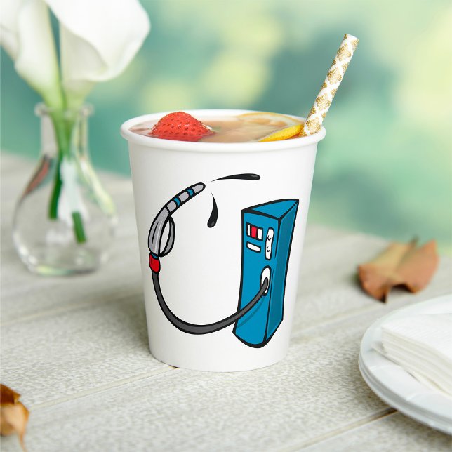 Gobelets En Papier Pompe à gaz (Créateur téléchargé)